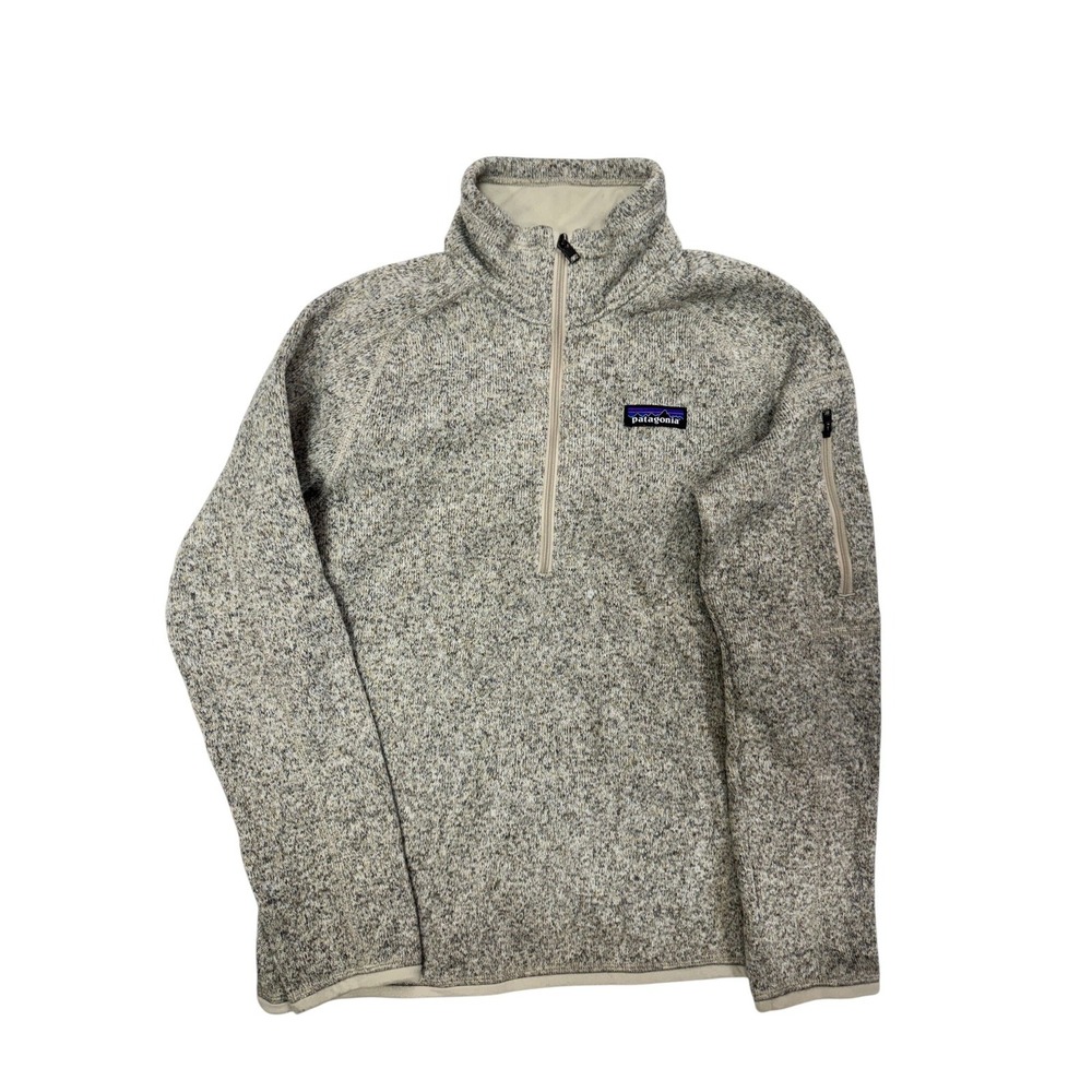 Patagonia Women's XS Better Sweater 1/4‎ Zip Fleece Pullover Pelican Gray